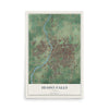 Map of Idaho Falls, Idaho, 12 x 18 inch unframed archival matte print