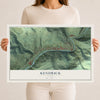 Map of Kendrick, Idaho, 12 x 18 inch unframed archival matte print
