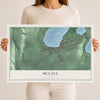 Map of McCall, Idaho, 12 x 18 inch unframed archival matte print