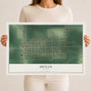 Map of Menan, Idaho, 12 x 18 inch unframed archival matte print