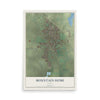 Map of Mountain Home, Idaho, 12 x 18 inch unframed archival matte print