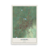 Map of Rexburg, Idaho, 12 x 18 inch unframed archival matte print