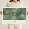 Map of Rigby, Idaho, 12 x 18 inch unframed archival matte print
