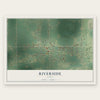 Riverside, Idaho map print, the full design