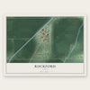 Rockford, Idaho map print, the full design