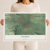 Map of Salmon, Idaho, 12 x 18 inch unframed archival matte print
