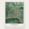 Silverton, Idaho map print, the full design