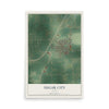 Map of Sugar City, Idaho, 12 x 18 inch unframed archival matte print