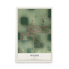 Map of Wilder, Idaho, 12 x 18 inch unframed archival matte print