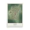 Map of Alexis, Illinois, 12 x 18 inch unframed archival matte print