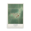 Map of Anchor, Illinois, 12 x 18 inch unframed archival matte print