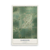 Map of Bardolph, Illinois, 12 x 18 inch unframed archival matte print
