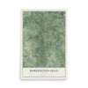 Map of Barrington Hills, Illinois, 12 x 18 inch unframed archival matte print