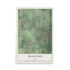 Map of Beach Park, Illinois, 12 x 18 inch unframed archival matte print