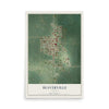 Map of Beaverville, Illinois, 12 x 18 inch unframed archival matte print