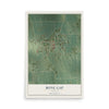 Map of Bone Gap, Illinois, 12 x 18 inch unframed archival matte print