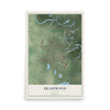 Map of Braidwood, Illinois, 12 x 18 inch unframed archival matte print