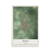 Map of Breese, Illinois, 12 x 18 inch unframed archival matte print