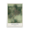 Map of Brownstown, Illinois, 12 x 18 inch unframed archival matte print