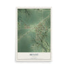 Map of Bryant, Illinois, 12 x 18 inch unframed archival matte print