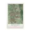 Map of Buffalo Grove, Illinois, 12 x 18 inch unframed archival matte print