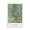 Map of Bull Valley, Illinois, 12 x 18 inch unframed archival matte print