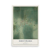 Map of Burnt Prairie, Illinois, 12 x 18 inch unframed archival matte print