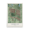 Map of Calumet City, Illinois, 12 x 18 inch unframed archival matte print
