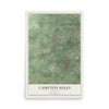Map of Campton Hills, Illinois, 12 x 18 inch unframed archival matte print
