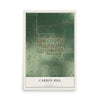 Map of Carbon Hill, Illinois, 12 x 18 inch unframed archival matte print