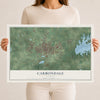 Map of Carbondale, Illinois, 12 x 18 inch unframed archival matte print