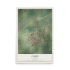 Map of Casey, Illinois, 12 x 18 inch unframed archival matte print