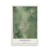 Map of Cedar Point, Illinois, 12 x 18 inch unframed archival matte print