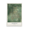 Map of Cedarville, Illinois, 12 x 18 inch unframed archival matte print