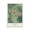 Map of Colfax, Illinois, 12 x 18 inch unframed archival matte print