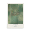 Map of Compton, Illinois, 12 x 18 inch unframed archival matte print