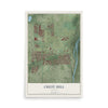 Map of Crest Hill, Illinois, 12 x 18 inch unframed archival matte print