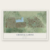 Crystal Lawns, Illinois map print, the full design