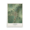 Map of Cypress, Illinois, 12 x 18 inch unframed archival matte print