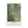 Map of Du Quoin, Illinois, 12 x 18 inch unframed archival matte print