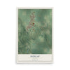 Map of Dunlap, Illinois, 12 x 18 inch unframed archival matte print