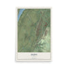 Map of Dupo, Illinois, 12 x 18 inch unframed archival matte print