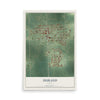 Map of Durand, Illinois, 12 x 18 inch unframed archival matte print