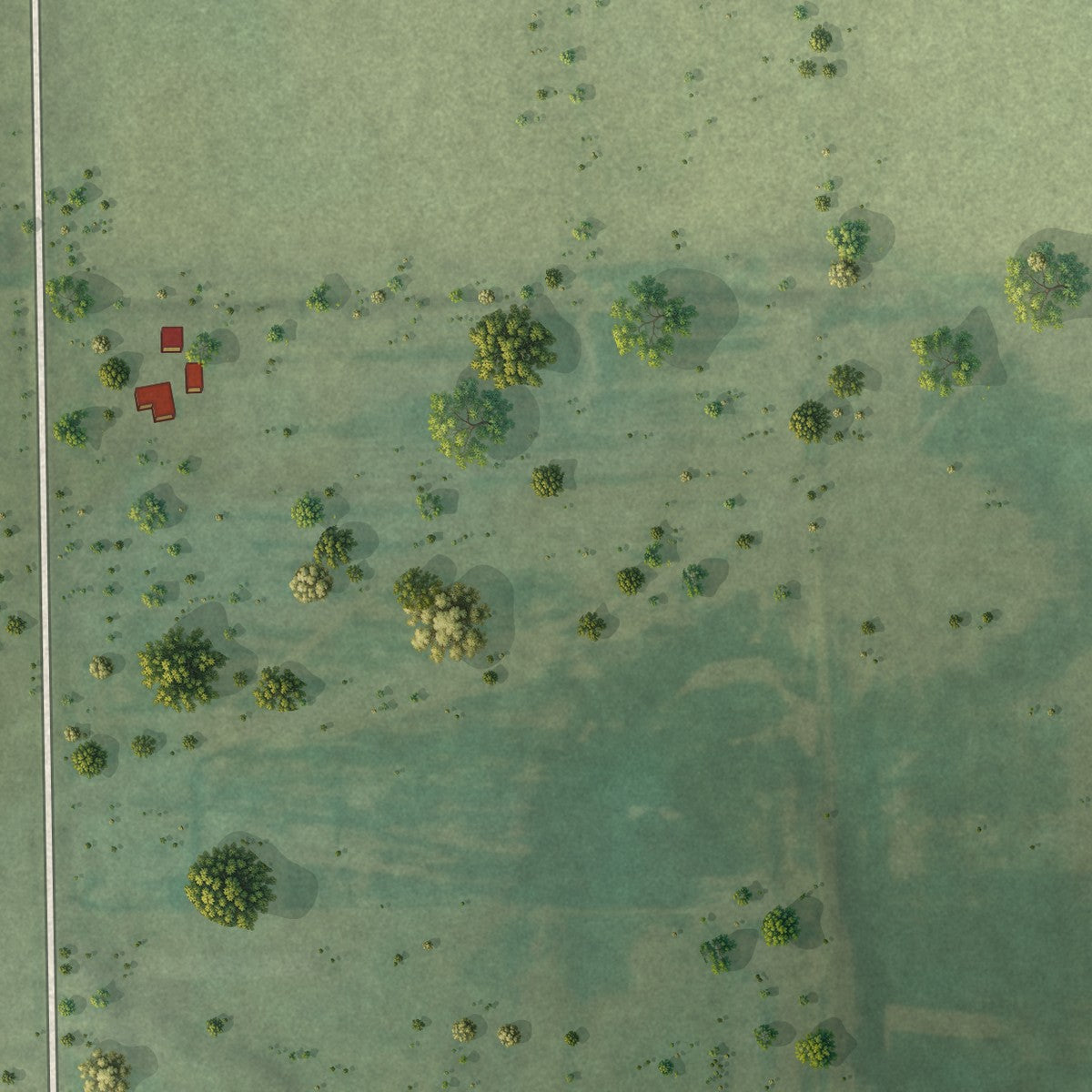 Close-up of the map of Eagle Lake, Illinois print showing street and building detail