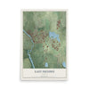 Map of East Dundee, Illinois, 12 x 18 inch unframed archival matte print
