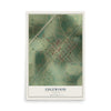 Map of Edgewood, Illinois, 12 x 18 inch unframed archival matte print
