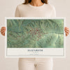 Map of Elizabeth, Illinois, 12 x 18 inch unframed archival matte print