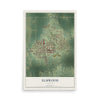 Map of Elmwood, Illinois, 12 x 18 inch unframed archival matte print