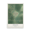 Map of Emington, Illinois, 12 x 18 inch unframed archival matte print