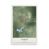 Map of Energy, Illinois, 12 x 18 inch unframed archival matte print